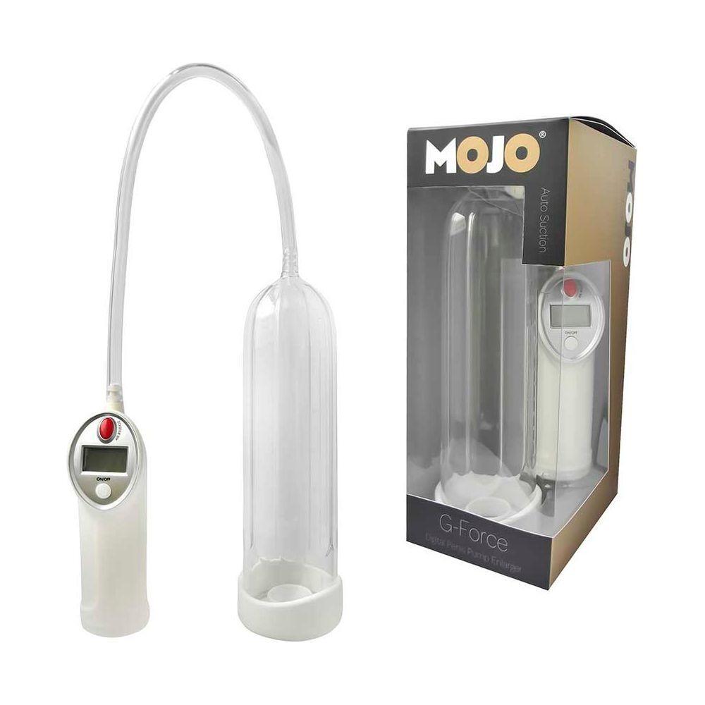 Mojo G-Force Digital Penis Pump Enlarger - Model X1, Male, Enhances Length and Girth, Transparent Cylinder, PSI Reader, Powerful Suction, Black - Adult Naughty Store
