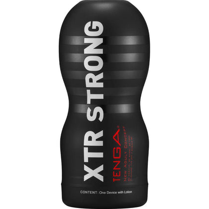 TENGA Original Vacuum Cup Extra Strong - Male Masturbation Sleeve, Model X-69, Deep Pleasure, Midnight Black - Adult Naughty Store