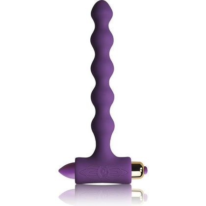 Experience Luxurious Intense Anal Stimulation: Rocks-Off Petite Sensations Pearls Purple Silicone Anal Beads Model 811041012477 for Women - Adult Naughty Store