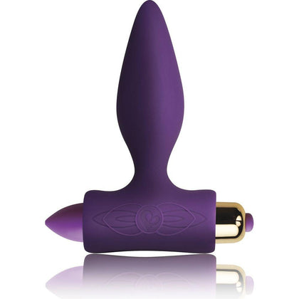 Introducing the Rocks-Off Petite Sensations Plug 811041012323 Vibrating Anal Toy for Women in Purple - Ultimate Pleasure Meets Elegance - Adult Naughty Store