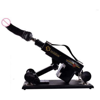 HISMITH Automatic Retractable Female Masturbation Dildo Machine STOY0430 | Intense Pleasure for Women | Black & Pink - Adult Naughty Store