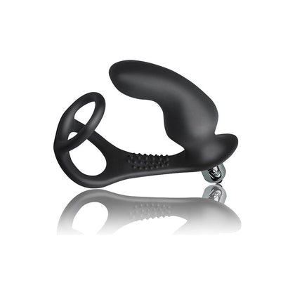 Introducing the Rocks Off Ro-zen Pro Hands-Free Vibrating Massager 10 - Waterproof Silicone - Black - Adult Naughty Store