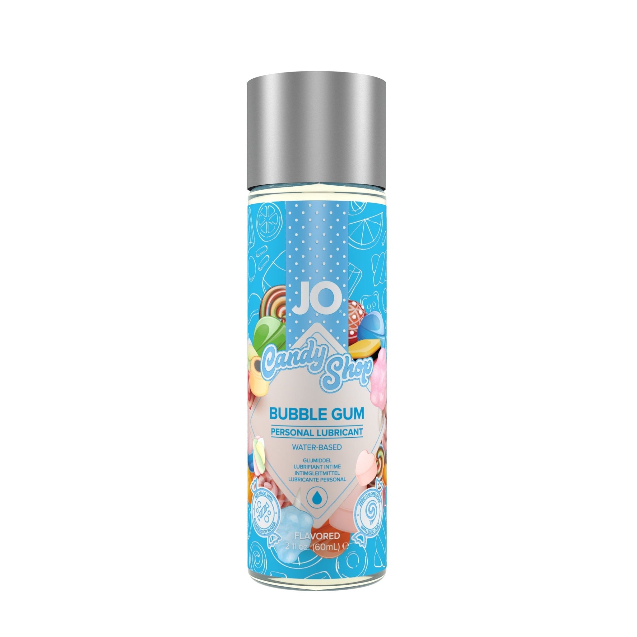 Indulge in JO H2O Bubblegum Lubricant - Silky Smooth Hydration, 2 oz