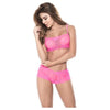 Seductive Pleasures: Sensual Lace 2 Pc Set Hot Pink - The Ultimate Intimate Lingerie Ensemble for Passionate Moments - Adult Naughty Store