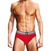 Prowler Open Back Brief White/Red - The Sensational Prowler OBB-1001 Unisex Backless Brief for Unforgettable Pleasure! - Adult Naughty Store