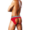 Prowler Open Back Brief White/Red - The Sensational Prowler OBB-1001 Unisex Backless Brief for Unforgettable Pleasure!