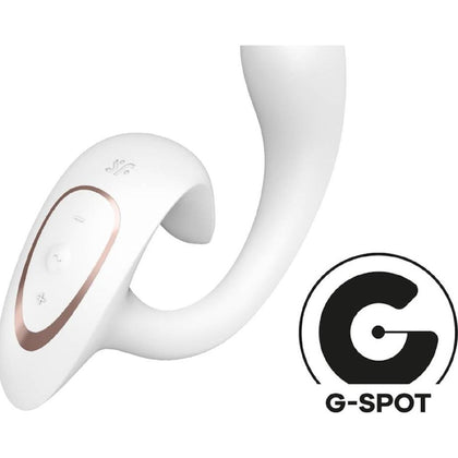 Goddess's Divine Ecstasy: Satisfyer G for Goddess 1 Rabbit Vibrator in White - Adult Naughty Store