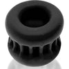 Black Ice Sensation: Ultimate Pleasure Squeeze Ballstretcher for Him - Adult Naughty Store