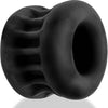 Black Ice Sensation: Ultimate Pleasure Squeeze Ballstretcher for Him - Adult Naughty Store