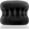 Black Ice Sensation: Ultimate Pleasure Squeeze Ballstretcher for Him - Adult Naughty Store