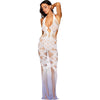 Dreamgirl Seamless Bodystocking Gown w Lace Pattern - Adult Naughty Store