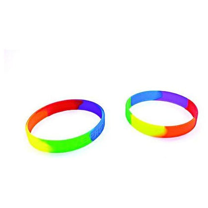 Gaysentials Rainbow Silicone Bracelet Set