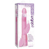 Remote Control Thrusting Rabbit Pearl Vibrator Pink