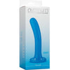 Platinum Premium Silicone The Slim Dildo - Blue