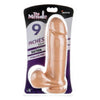 Thick Cock Balls 9 Inches Suction Cup Beige Dildo