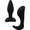 Dom. Sub. Coll. Silicone Butt Plugs- Blk