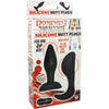 Dom. Sub. Coll. Silicone Butt Plugs- Blk