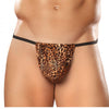 Male Power Animal Posing Strap Brown Leopard O/S