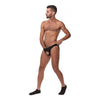 Male Power Nylon Lycra Pouchless Briefs Black OS