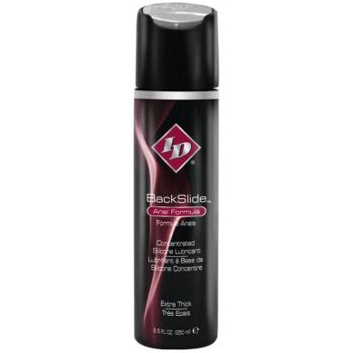 Id Backslide Silicone Anal Lubricant 8.5oz Flip Cap Bottle