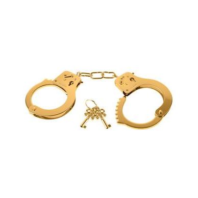 Fetish Fantasy Gold Metal Cuffs Handcuffs