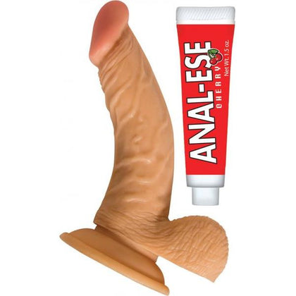 All American Whoppers 6.5 inches Curved Dong Balls + Anal Ese