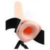 8 inches Vibrating Hollow Strap-On