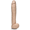 The Naturals 12 inches Dong With Balls Beige