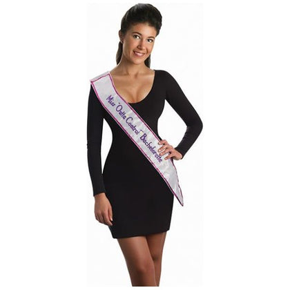 Bachelorette Outta Control Flashing Sash White