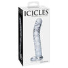 Icicles No. 60 Glass G-Spot Dong Clear