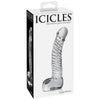 Icicles No 61 Clear Glass Realistic Dildo