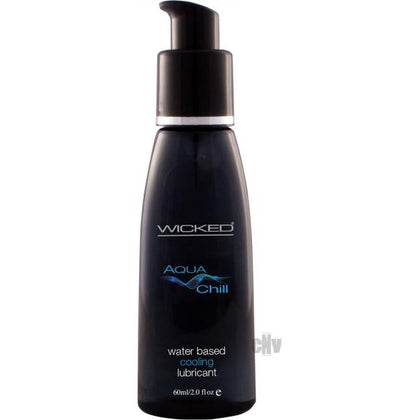 Wicked Aqua Chill Waterbased Cooling Sensatioln Lubricant 2oz.