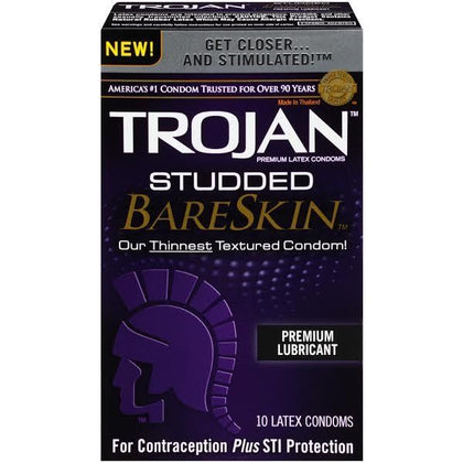 Trojan Studded Bareskin Condoms 10 Package