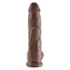 10 Inches C*ck Balls - Brown