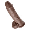 10 Inches C*ck Balls - Brown