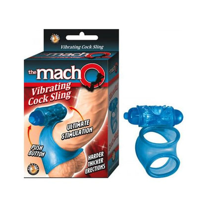 The Macho Vibrating Cocksling, Waterproof Blue