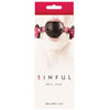 Sinful Adjustable Vinyl Ball Gag - Pink