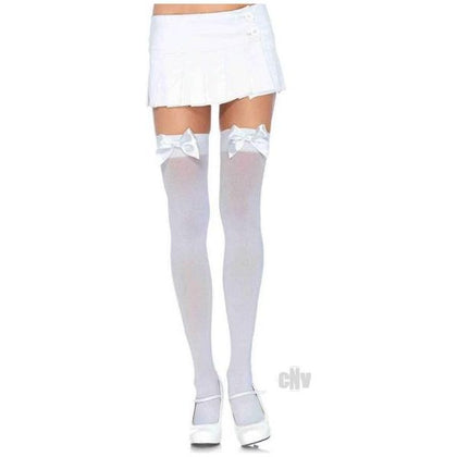 Nylon Over The Knee W/bow Plus