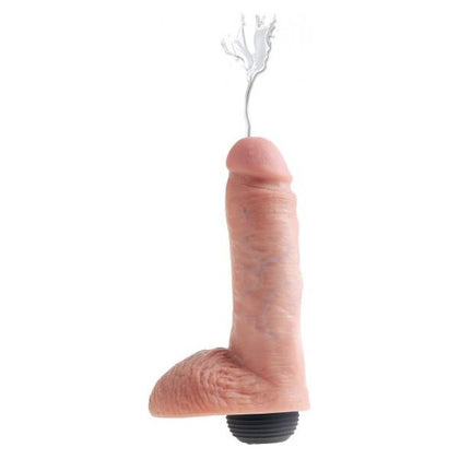 King Cock 8 inches Squirting C*ck Balls Beige