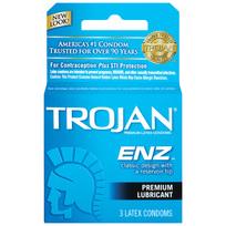 Trojan ENZ Lubricated Condoms 3 Pack