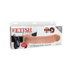Fetish Fantasy 11 inches Vibrating Hollow Strap On Beige