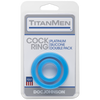 Titanmen Cock Ring Platinum Silicone Double Pack