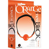 The 9's, Orange Is The New Black, Siligag Silicone Bag Gag, Orange With Black Faux Leather Straps