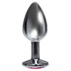 Silver Starter Bejeweled Stainless Steel Plug