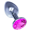 Silver Starter Bejeweled Stainless Steel Plug