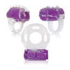 Ring True Unique Pleasure Rings Kit Clear Purple 3 Pack