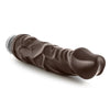 Dr Skin Vibe 6 8.75 inches Chocolate Brown Vibrating Dildo