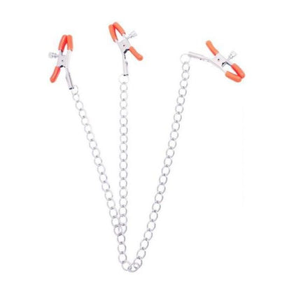 Triple Your Pleasure  Nipple & Clitoral Clamps & Chain