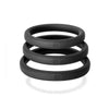 Perfect Fit Xact-fit Silicone Rings L-xl (#20, #21, #22) Black