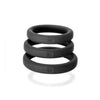 Perfect Fit Xact-fit Silicone Rings S-m (#14, #15, #16) Black